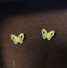 周大生【新年禮物】黃金耳飾足金5G雙層小仙蝶蝴蝶耳釘首飾耳環(huán)送女友 足金小仙蝶耳釘-配硅膠耳堵 1.58g 曬單實(shí)拍圖