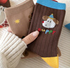 caramella2025秋冬新款女士襪子中筒襪可愛(ài)卡通襪韓版學(xué)院風(fēng)女襪 韓版臘腸小狗襪 5雙 均碼 (建議35-39碼) 曬單實(shí)拍圖