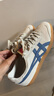 Onitsuka Tiger鬼塚虎運動(dòng)休閑鞋男女輕便德訓鞋女時(shí)尚鞋子TOKUTEN 米色/藍色 38 曬單實(shí)拍圖