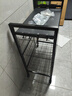 安俊晟廚房置物架菜籃子落地多層微波爐收納架子可移動(dòng)多功能蔬菜儲物架 單 排 60 -三層* 二網(wǎng)一板 加粗加厚款 曬單實(shí)拍圖