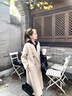 辣妹物語(yǔ)羽絨服內膽毛呢大衣女2025冬季新款高級感韓系小個(gè)子加厚呢子外套 燕麥色 90白鴨絨 M 曬單實(shí)拍圖