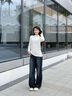 都市麗人加絨毛衣女款2025新款冬季加厚慵懶風(fēng)中學(xué)生保暖內搭半高領(lǐng)打底衫 曬單實(shí)拍圖