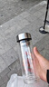 胖東來(lái)同款水晶級雙層玻璃杯耐熱防爆耐高溫水杯家用便攜透明保溫泡茶杯 【雙層隔熱】500ml透明水晶級 鈦 曬單實(shí)拍圖