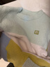 檸檬寶寶兒童家居服套裝秋冬男女童保暖睡衣寶寶半邊絨 影青微綠 130  曬單實(shí)拍圖
