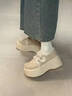 COSMICKISS小個(gè)子加絨松糕厚底勃肯鞋女2025冬季新款增高保暖雪地靴毛毛棉鞋 米白色【加絨款】 37 曬單實(shí)拍圖