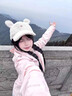 JIOESC棒球帽子女2025新款秋冬保暖加絨加厚可愛(ài)羊羔毛絨小兔耳朵鴨舌帽 米白-兔耳鴨舌帽【修飾臉型 顯臉小】 均碼【54-59cm】 曬單實(shí)拍圖