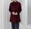 恒源祥小個(gè)子高端雙面羊絨大衣女冬季新款簡(jiǎn)約通勤遮肉顯瘦羊毛呢子外套 安可拉紅色 XL 【建議：90-115斤】 曬單實(shí)拍圖