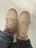 Pansy日本女鞋新款高幫女士休閑鞋加絨軟底舒適鞋4287 卡其色 38 曬單實(shí)拍圖