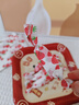 靜閑居牛軋糖包裝紙太妃糖包裝袋軟糖糖紙新年糖果紙手工花生糖雪花酥 牛軋糖紙 草莓款 100個(gè) 曬單實(shí)拍圖
