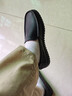 紅蜻蜓男鞋新款時(shí)尚一腳蹬休閑皮鞋男士豆豆鞋低幫通勤皮鞋WTA24051 黑色 38 曬單實(shí)拍圖