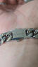 QMXD簡(jiǎn)約鈦鋼古巴手鏈男款潮牌百搭歐美嘻哈男生手鏈男士高級感手飾品 手鏈【周長(cháng)20cm左右】 曬單實(shí)拍圖