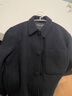 Marc O'Polo/MOP【商場(chǎng)同款】春季新款雙面呢短款夾克毛呢外套男 黑藏青898 M 曬單實(shí)拍圖