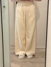 麥檬【彎刀糯米褲】MM神褲一條過(guò)冬垂感休閑直筒闊腿灰白色25年新 米白5G9952552-1-預售[12月13日]發(fā) S （褲長(cháng)：101cm 100-115斤） 曬單實(shí)拍圖