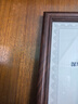 愛(ài)墨繪木質(zhì)相框營(yíng)業(yè)執照正副本框結婚證件框掛墻照片相框胡桃木紋A3 曬單實(shí)拍圖