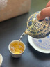 鳳陶凰（FENG TAO  HUANG）鎏銀纏蓮枝西施壺茶具小套一壺二杯家用功夫茶壺茶杯泡茶器禮盒裝 鎏銀纏蓮枝茶壺二杯3件套+禮盒+證書(shū) 曬單實(shí)拍圖