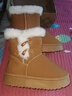 百麗弋沅雪地靴女鞋厚底防滑2025冬季新款加絨加厚增高牛角扣東北中筒棉鞋 栗色升級款 40 (250mm) 曬單實(shí)拍圖