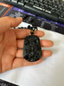 馨佑天然黑曜石2026年吉祥物吊墜 十二生肖項鏈男女款 黑曜石十二生肖 黑曜石生肖猴吊墜項鏈 配普通掛繩 曬單實(shí)拍圖