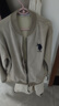 U.S. POLO ASSN.保羅開(kāi)衫衛衣男士秋冬加絨保暖百搭麂皮絨棒球領(lǐng)夾克外套男 米白 L 曬單實(shí)拍圖