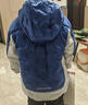 美津濃（MIZUNO）正品兒童羽絨服秋冬新款保暖連帽外套菱格防風(fēng)休閑男女中大童 藍色 150 cm(充絨量49g) 曬單實(shí)拍圖