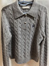 茵曼老錢(qián)風(fēng)POLO領(lǐng)洋氣針織衫秋冬女裝打底長(cháng)袖毛衣上衣 格調灰 S  曬單實(shí)拍圖