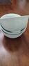 昌南景德鎮高溫影青陶瓷純色6英寸面碗碗盤(pán)餐具小套組禮物面碗4個(gè) 曬單實(shí)拍圖