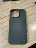 Pinkson凱夫拉蘋(píng)果17保護套iPhone16ProMax手機殼輕防摔男士超薄全包磨砂硬殼芳綸碳纖維散熱新款商務(wù)高檔 【黑色-火山口】1500D芳綸/無(wú)磁吸 【iPhone16 Pro】 曬單實(shí)拍圖