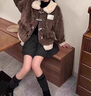 FOX.G羊羔絨外套女秋季女裝秋裝新款2025時(shí)尚款衣服洋氣小香風(fēng)加絨上衣 牛角扣羊羔絨外套 M 【建議110斤左右內】 曬單實(shí)拍圖