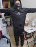 嘉繡嘉豪同款戰衣兒童裝衛衣褲子套裝口罩面具三件套艾倫沃克長(cháng)袖衣服 黑LD套裝艾倫夜光W口罩蜘蛛 150 加絨重60左右 曬單實(shí)拍圖