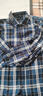 云廷襯衫男長(cháng)袖純棉格子免燙商務(wù)磨毛全棉春秋厚款休閑襯衣加大碼男裝 XN1-22 深藍格 41 【建議135-148斤】 曬單實(shí)拍圖