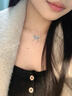 DRIG新款女款生日禮物送女友老婆輕奢小眾感蝴蝶翡翠吊墜精致飾品 玉蝶項鏈【輕奢禮盒】 曬單實(shí)拍圖
