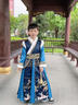 眺德高男童漢服飛魚(yú)服2026新款兒童古裝唐裝加厚拜年服小男孩冬季中國風(fēng) 男童唐裝漢服【藍色加絨（飛龍在天）】 140 曬單實(shí)拍圖