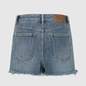 UR2025夏季新款女裝休閑復古水洗毛須磨破牛仔短褲UYY850123 曬單實(shí)拍圖