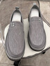 維絲圖西 VISTURSI品牌老北京布鞋男休閑鞋夏季透氣中老年爸爸軟底男士一腳蹬帆布鞋 灰色 38 曬單實(shí)拍圖