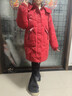 皮爾卡丹（pierre cardin）2025新款免洗兒童羽絨服女童中大童中長(cháng)款韓版女孩加厚大童外套冬 紅色【尺碼偏大按照身高拍】 160 cm 曬單實(shí)拍圖
