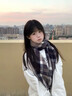 JIOESC日系格子圍巾JK校供高品質(zhì)女冬季學(xué)生圍脖學(xué)院風(fēng)秋冬百搭保暖ins 圖片色格紋【200*50】 曬單實(shí)拍圖