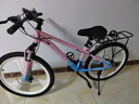 永久山地自行車(chē)成人山地車(chē)學(xué)生鋁合金變速油碟剎內走線(xiàn)男女士單車(chē)賽車(chē) 三刀/炫彩粉【加厚車(chē)座 舒適減震】 24寸【適合：140-170cm】 24速【定位變速器】 曬單實(shí)拍圖