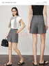 Olrain歐芮兒灰色西裝短褲女裝夏季新款高腰韓版小個(gè)子熱風(fēng)褲子 灰色 S 155/64A/S 曬單實(shí)拍圖