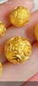 詠者黃金銅錢(qián)珠轉運珠金錢(qián)珠3D硬金串珠足金999金珠DIY手串配件路路通 8mm銅錢(qián)珠約0.3g支持多退少補 曬單實(shí)拍圖