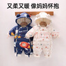貝肽斯兒童衣服冬季保暖外出棉服寶寶連體衣夾棉加絨加厚連帽哈衣 紅色福滿(mǎn)堂 90cm 曬單實(shí)拍圖