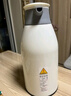 葉余家用保溫壺暖瓶水壺保溫開(kāi)水瓶玻璃內膽保溫壺大容量熱水瓶保溫 象牙白-鎖溫+防塵壺嘴 1800ml 曬單實(shí)拍圖