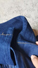 憶思減松緊腰闊腿牛仔褲女2025春秋新款高腰顯瘦系帶百搭遮肉直筒褲長(cháng)褲 深藍色 2XL 建議140-160斤 曬單實(shí)拍圖