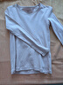 三槍100%純棉女士中厚款保暖上衣打底衫全棉秋衣單件長(cháng)絨棉抗靜電內衣 圓領(lǐng)-膚妃【中厚上衣】 M /160【80-100斤】 曬單實(shí)拍圖