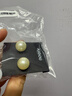 AJIDOU阿吉豆爆款仿珍珠耳釘925銀針精致百搭正圓大珍珠生日米白12mm 曬單實(shí)拍圖