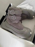 圖瓦西厚底松糕雪地靴女2025秋冬季加絨保暖短靴灰色開(kāi)口笑大頭馬丁棉鞋 灰色 36 (230mm) 曬單實(shí)拍圖