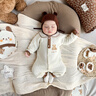 酷童拉米新生嬰兒衣服禮盒剛出生寶寶純棉套裝滿(mǎn)月見(jiàn)面禮物高檔母嬰待產(chǎn)包 抱抱小熊保暖25件套【5套衣服】 59cm 適合0-3個(gè)月寶寶丨A類(lèi)純棉 曬單實(shí)拍圖