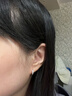 老鳳祥足銀耳釘女款素圈輕奢簡(jiǎn)約耳扣耳圈耳飾元旦節生日禮物送女友愛(ài)人 當/次日達-簡(jiǎn)約耳扣 曬單實(shí)拍圖