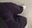 FAESSLIN【廓形利落】燈芯絨休閑褲女厚款寬松加厚彎刀闊腿褲子女款 曬單實(shí)拍圖