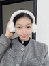 COSMICKISS耳罩保暖女可調節冬季騎行防風(fēng)凍保暖護耳套卡通可愛(ài)學(xué)生毛絨耳包 【可調節】白色-云朵耳罩 曬單實(shí)拍圖