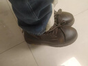 回力馬丁靴男款2025新款冬季高幫加絨保暖棉鞋復古英倫機車(chē)工裝靴皮靴 棕色（加絨款） 41 曬單實(shí)拍圖
