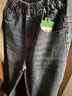 左西男童牛仔褲兒童褲子春秋款2025新款男孩洋氣復古長(cháng)褲 深牛仔色150 曬單實(shí)拍圖